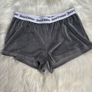 Juicy Couture Charcoal Velour PJ Shorts